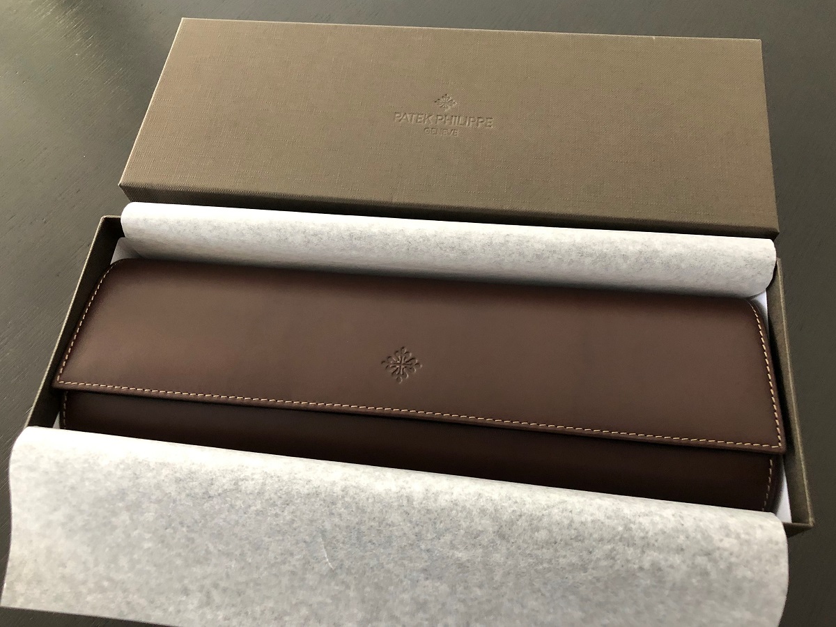 パテックフィリップ ノベルティ(非売品)時計ケース4 レザー×ウッド 4本