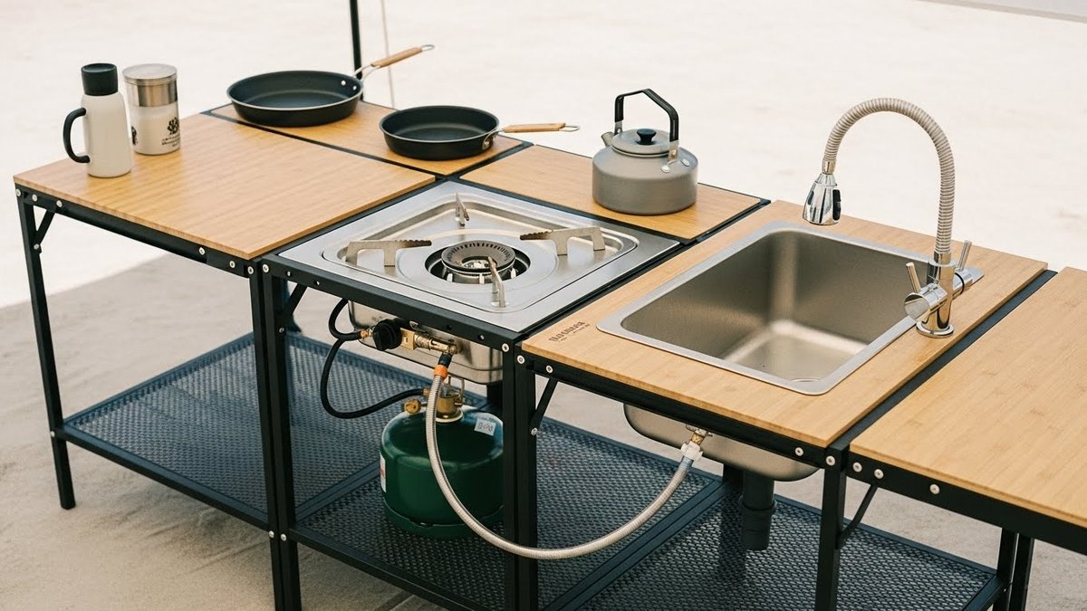 スノーピークのアイアングリルテーブルの組み合わせ方！失敗しない構成