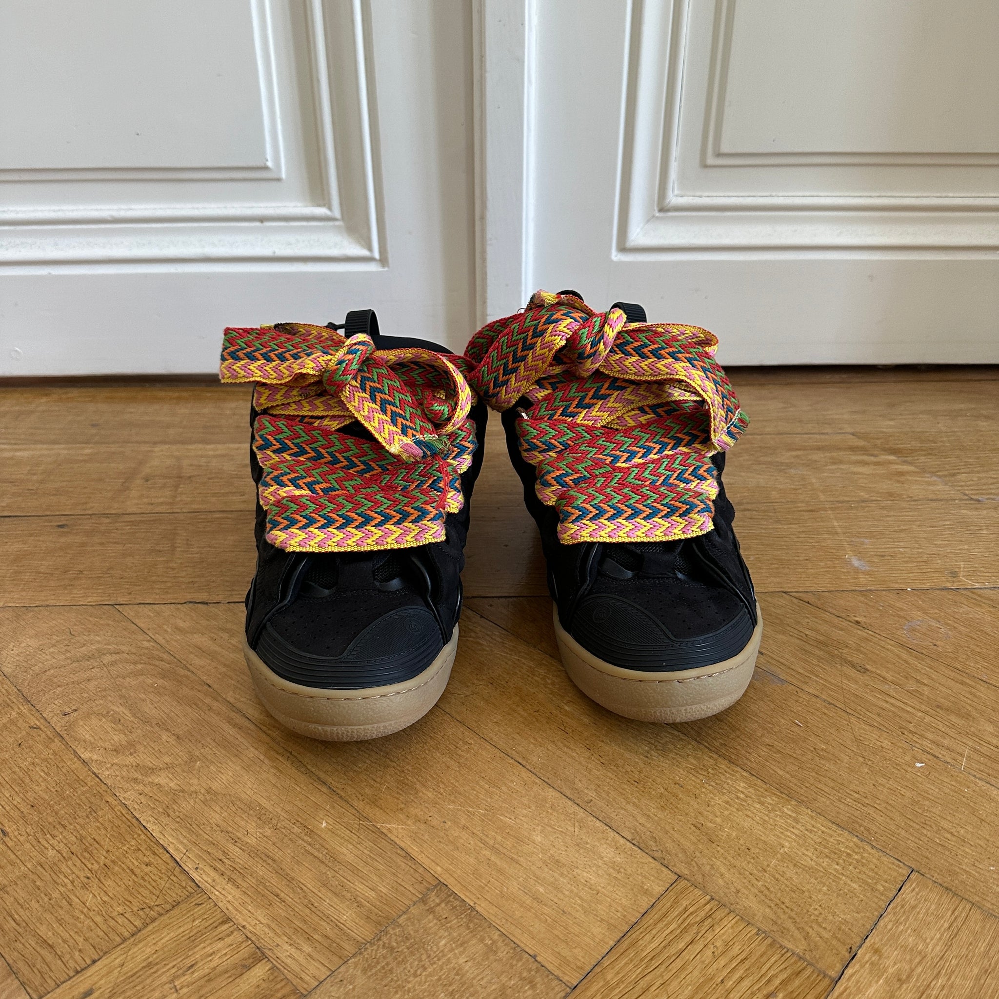 Lanvin FW20 Black Curb Sneaker - Ākaibu Store