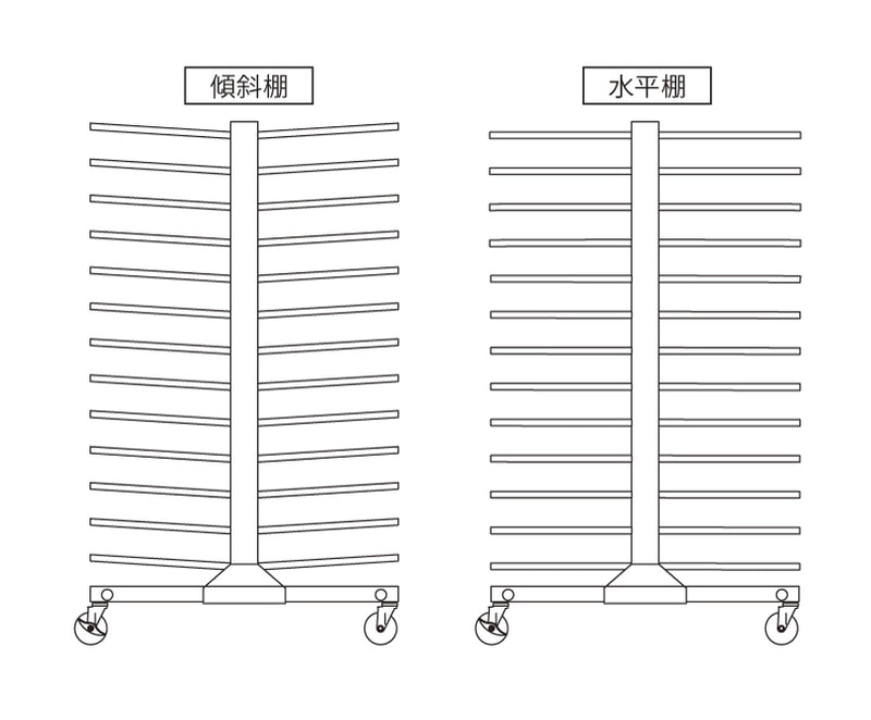 法人様限定】ステンレストンボラック（水平・傾斜変更可能）｜店舗備品