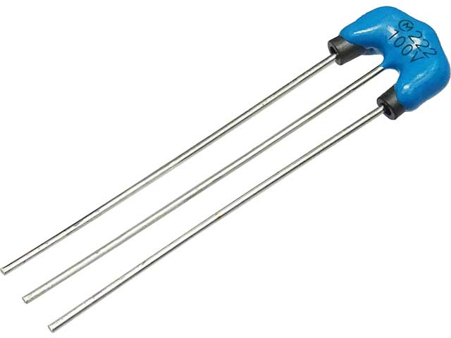 EMI除去フィルター2200pF(リード付エミフィル・DSS1): 受動部品 秋月