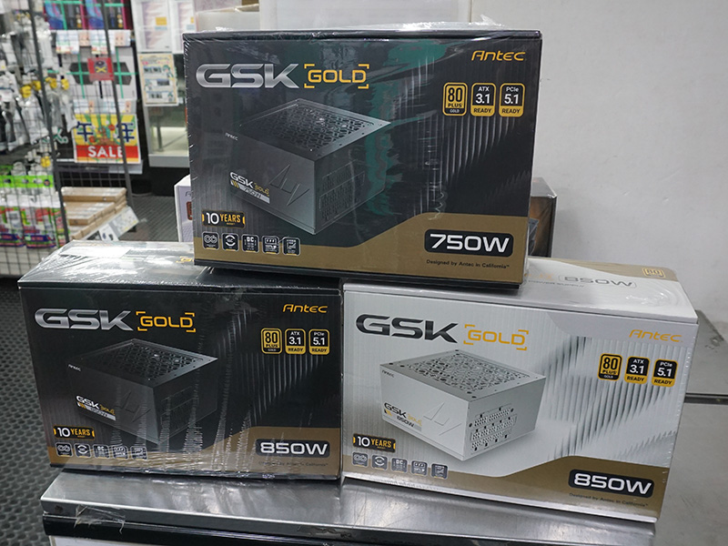 Antecの80PLUS GOLD電源「GSK V2 ATX3.1」が発売、ATX 3.1/PCIe 5.1
