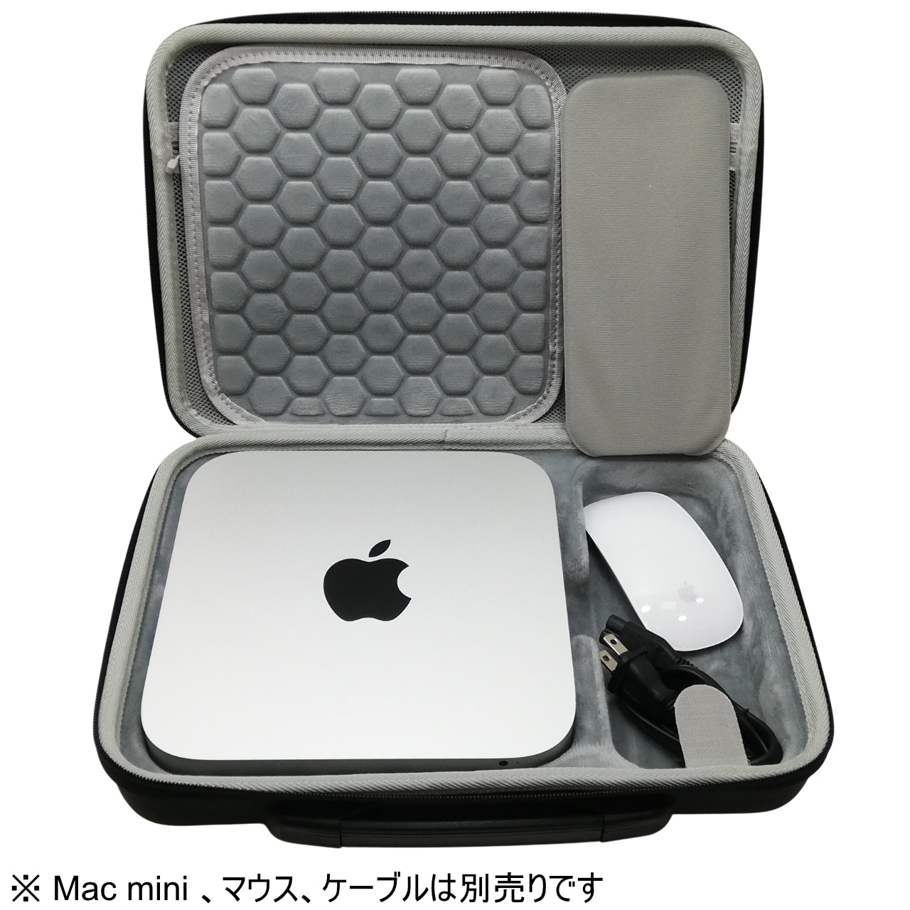 キーボードとマウスが収納可能なMacmini用キャリングケース