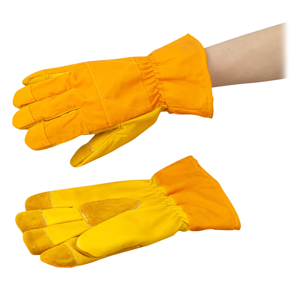 取扱を終了した商品です］冷凍庫用革手袋 厚手タイプ 416 6-6199-01