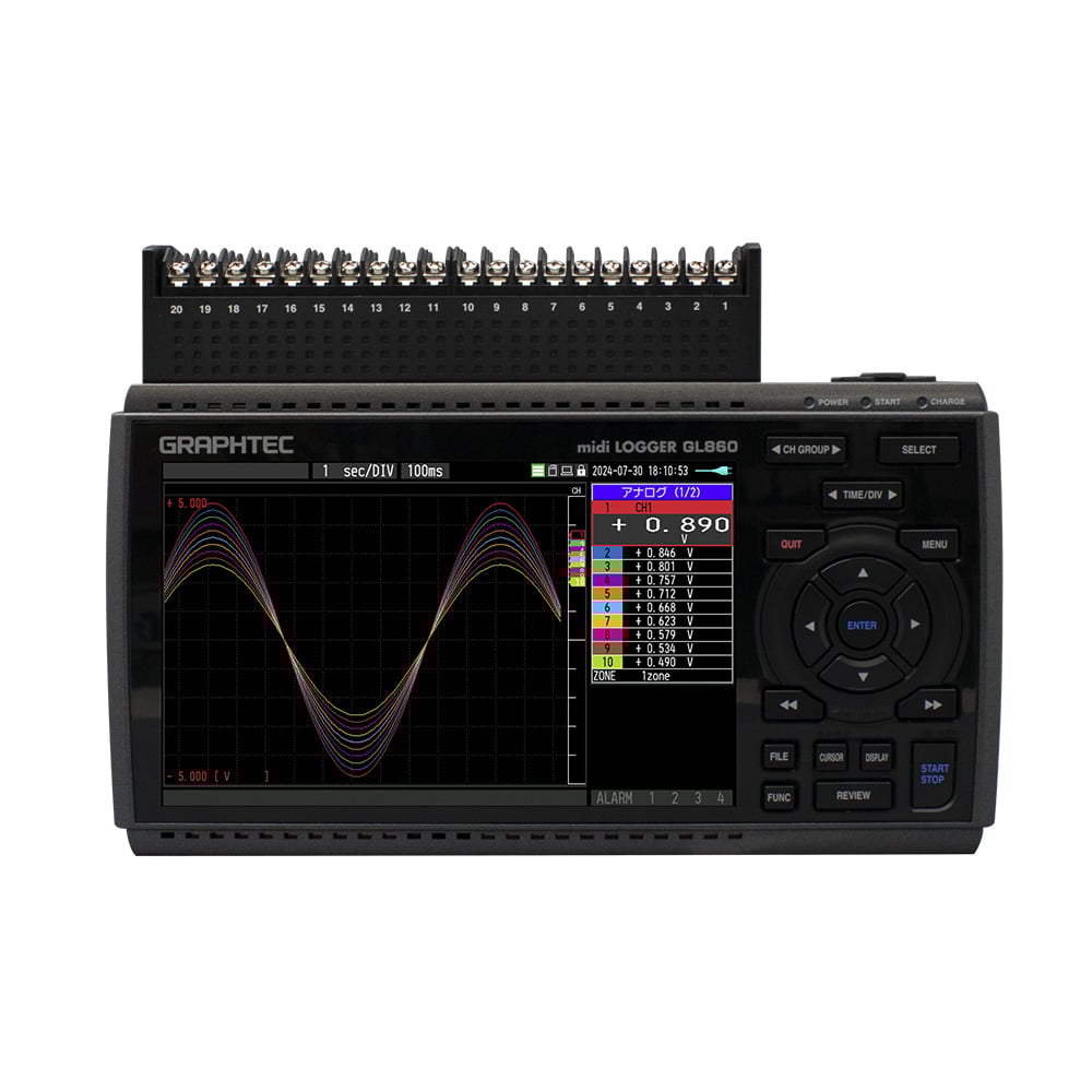 69-7682-17 データロガー本体と20ch高耐圧高精度ネジ端子のセット