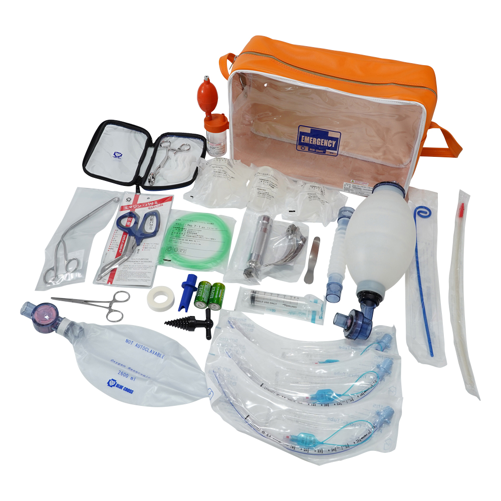 8-7633-01 救急蘇生セット［医師挿管用］ 成人用 ACRW-E-HA 【AXEL