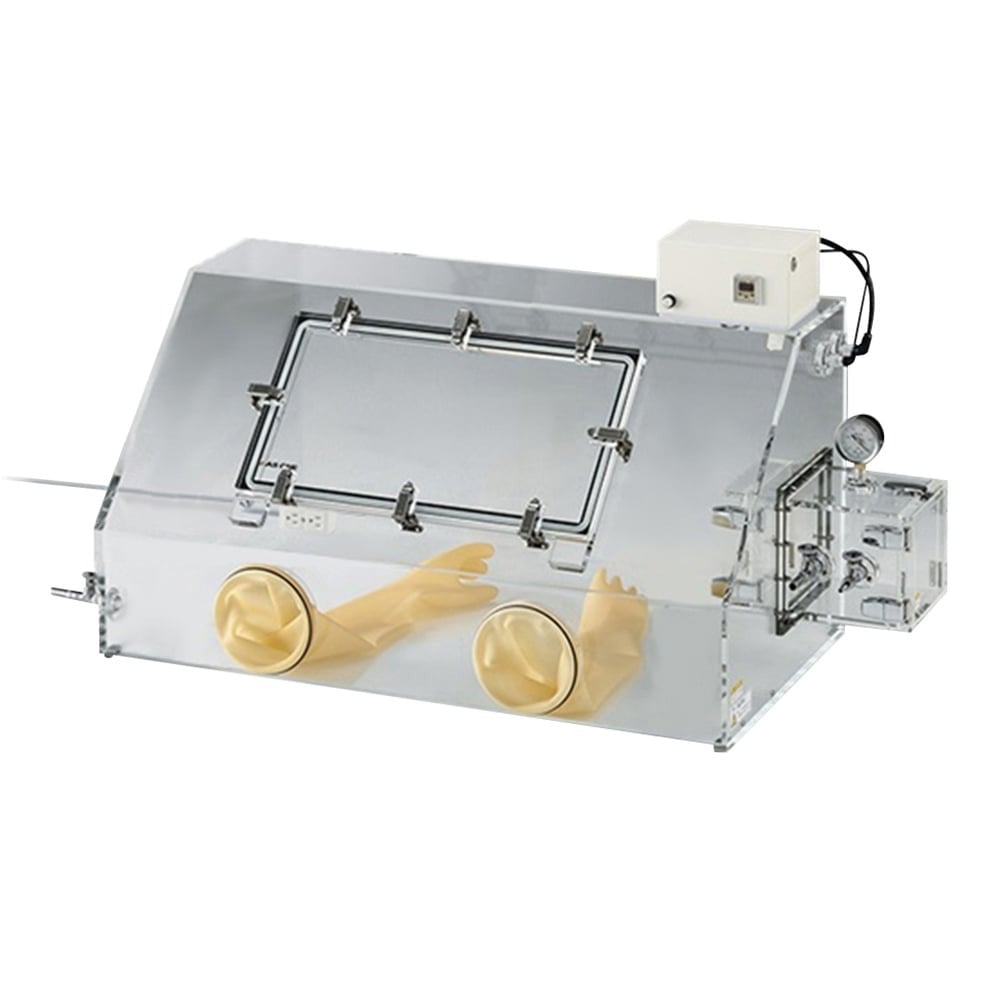 3-6544-06 エアタイトグローブBOX（庫内圧力制御付） コンセント付き