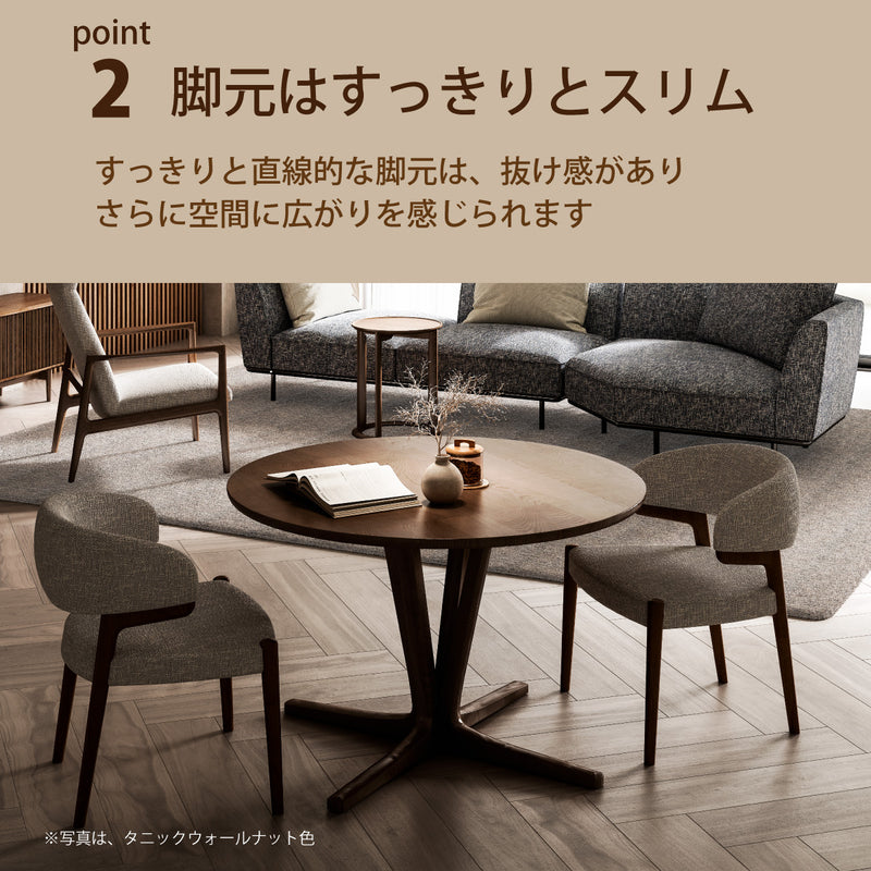 カリモク 食卓テーブル 丸 ダイニング 食堂 テーブル dw3911 直径110cm