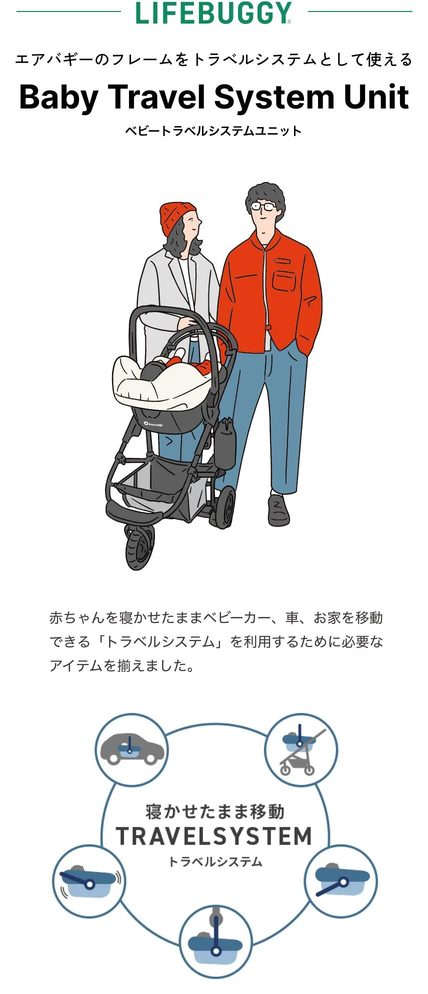 ベビートラベルシステムに乗り換える | エアバギー公式オンライン