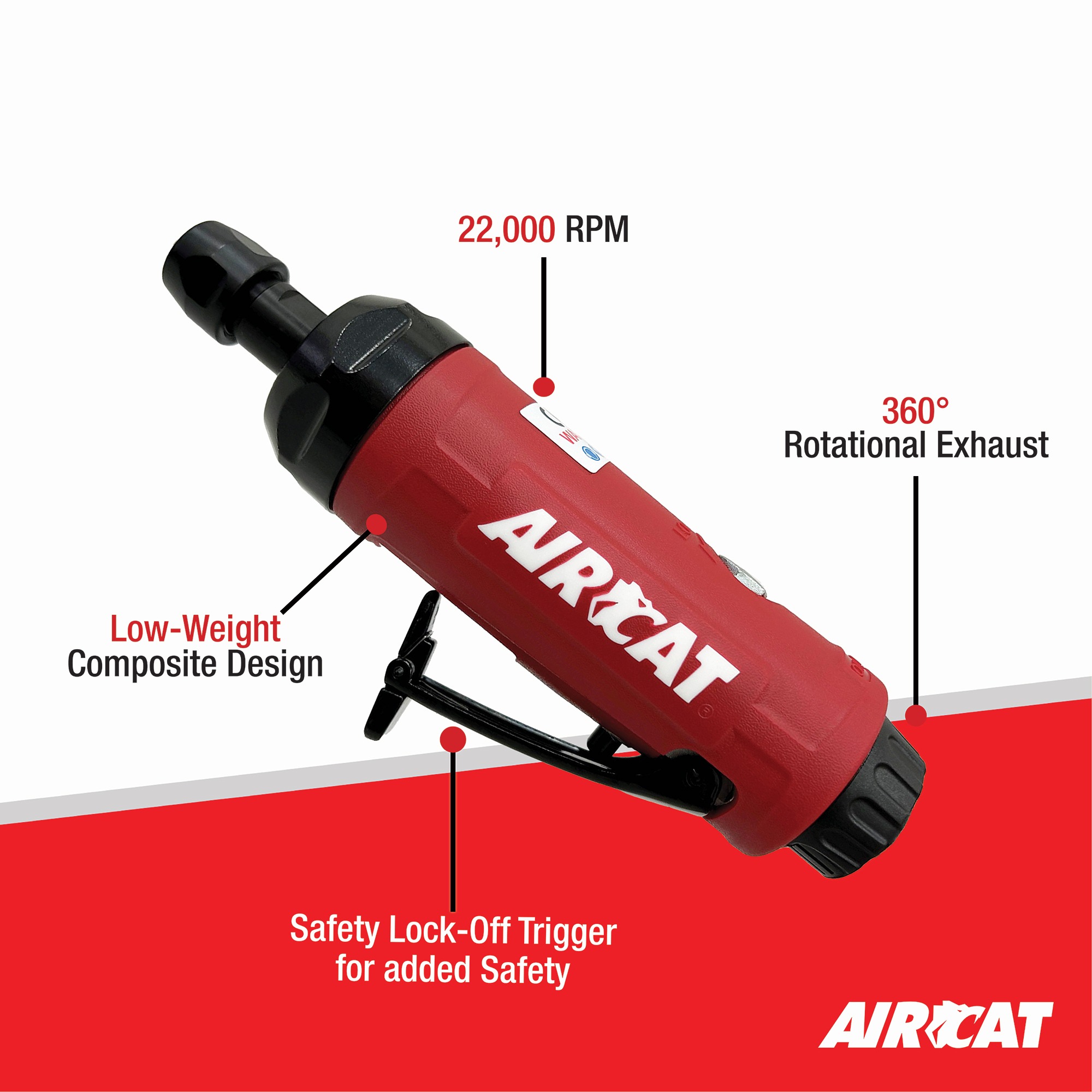 AIRCAT .5 HP STRAIGHT DIE GRINDER – AIRCAT Official Site