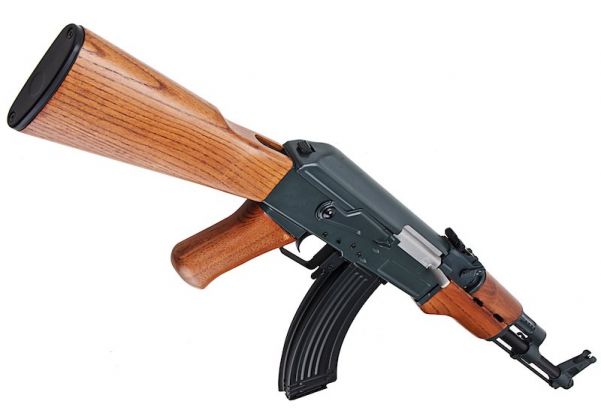 CYMA AK47 エアソフト電動ガンライフル (メタルフレームとリアルウッド