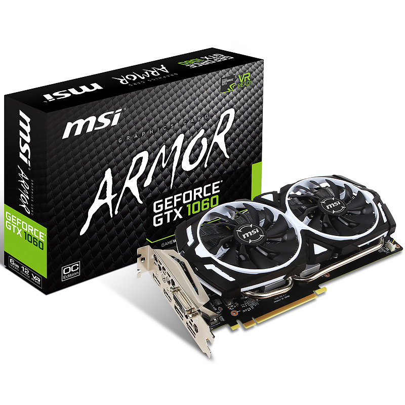 GEFORCE GTX1060 ARMOR 6G OCV1 [VR]｜MSI (VR READY)｜株式会社