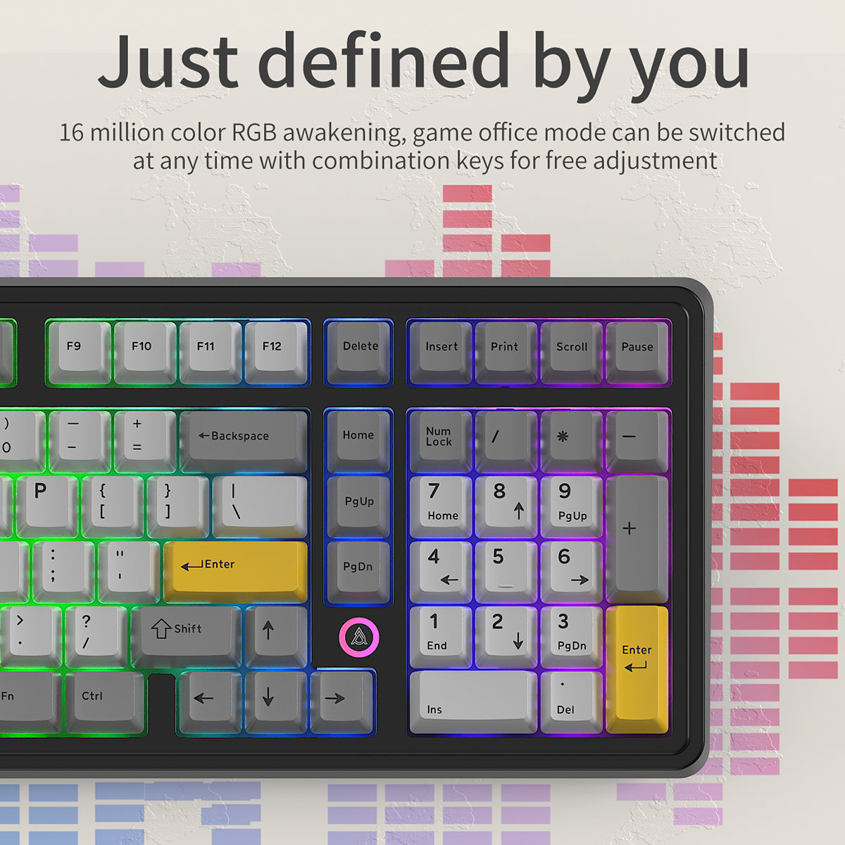 AJAZZ AK980 Wired Gaming mechanical keyboard RGB Hot-swappable