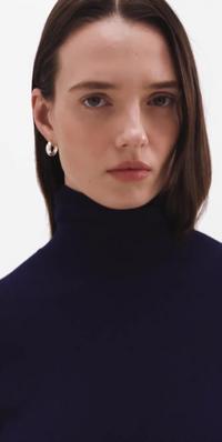 Regal Wool Leenda Short-Sleeve Turtleneck | Theory
