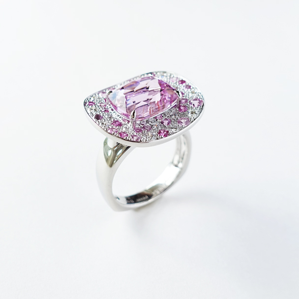 Pt900 クンツァイト リング｜オリジナルジュエリー／オーダーメイド