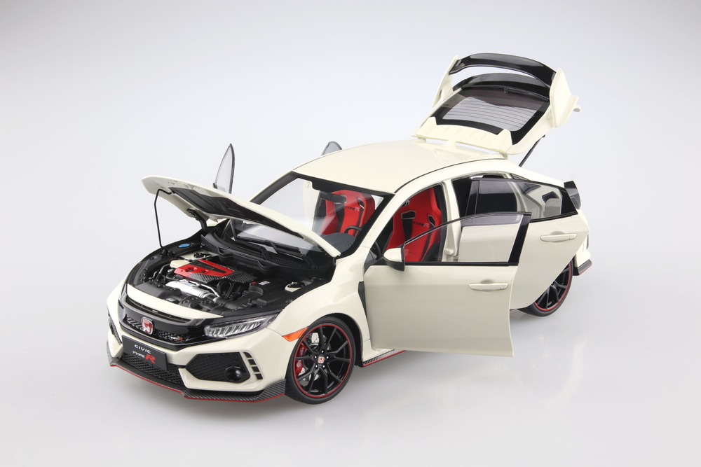 1/18 ホンダ シビック TYPE R チャンピオンシップホワイト - AOSHIMA