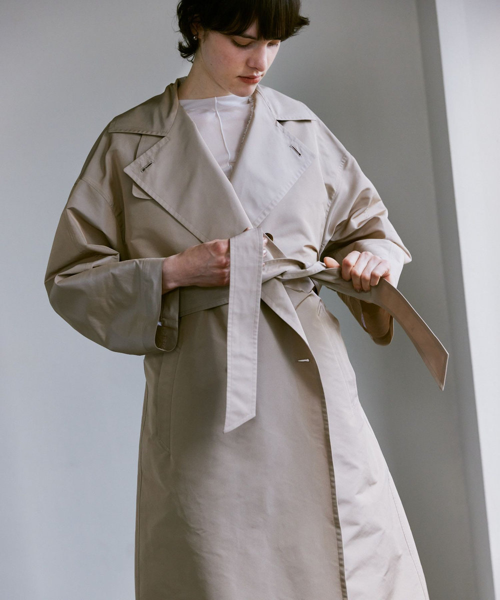マイクロタフタトレンチコート|allureville OFFICIAL SITE / ONLINE