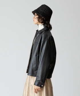 フェイクレザーステンカラーブルゾン|allureville OFFICIAL SITE