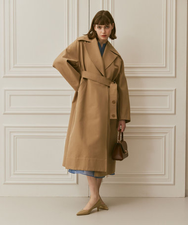 LOULOU WILLOUGHBY】ギャバビッグシルエットコート|allureville