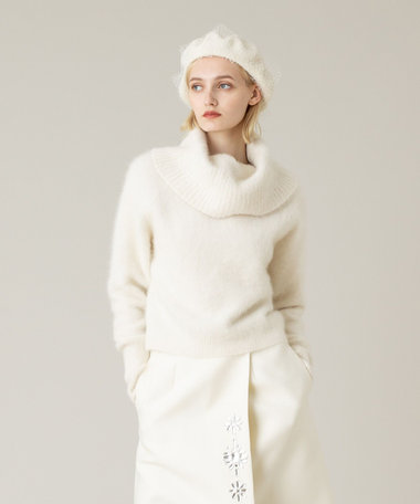 LOULOU WILLOUGHBY】カシミヤ混オフタートルプルオーバー|allureville