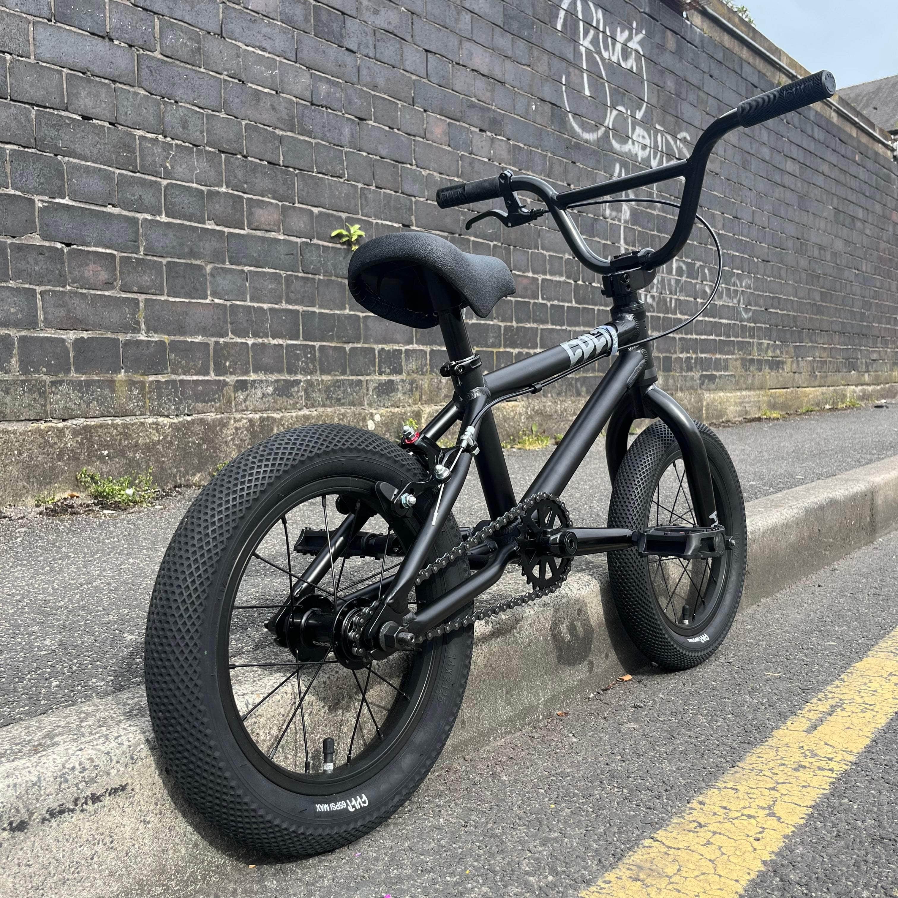 Cult 2025 Juvenile 14 Inch Kids BMX Bike Black | Alans BMX