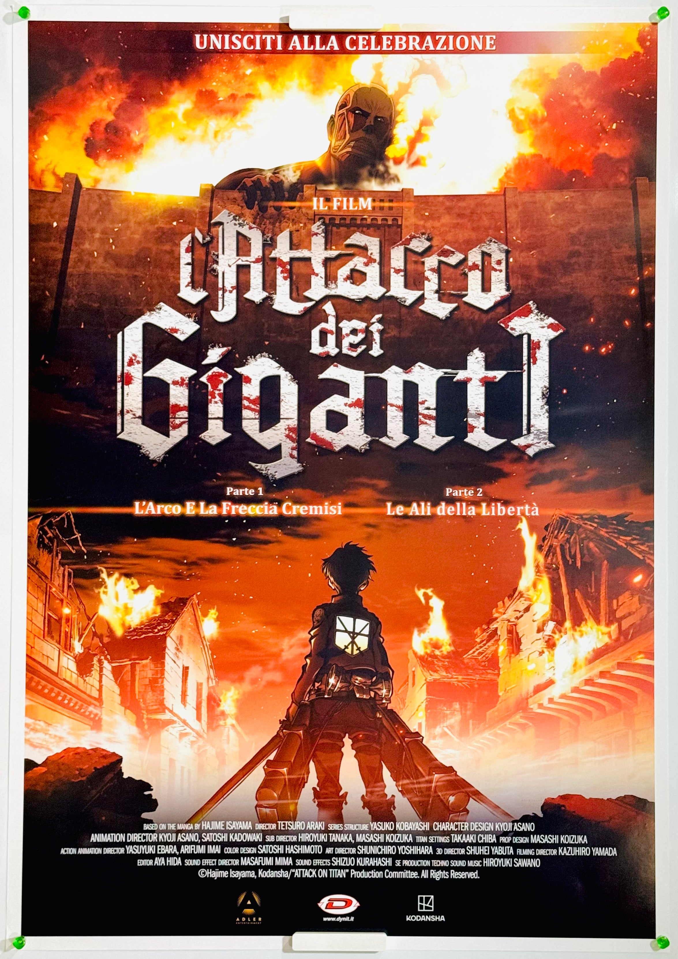 劇場版 進撃の巨人 紅蓮の弓矢 / 自由の翼』 国内アニメ イタリア