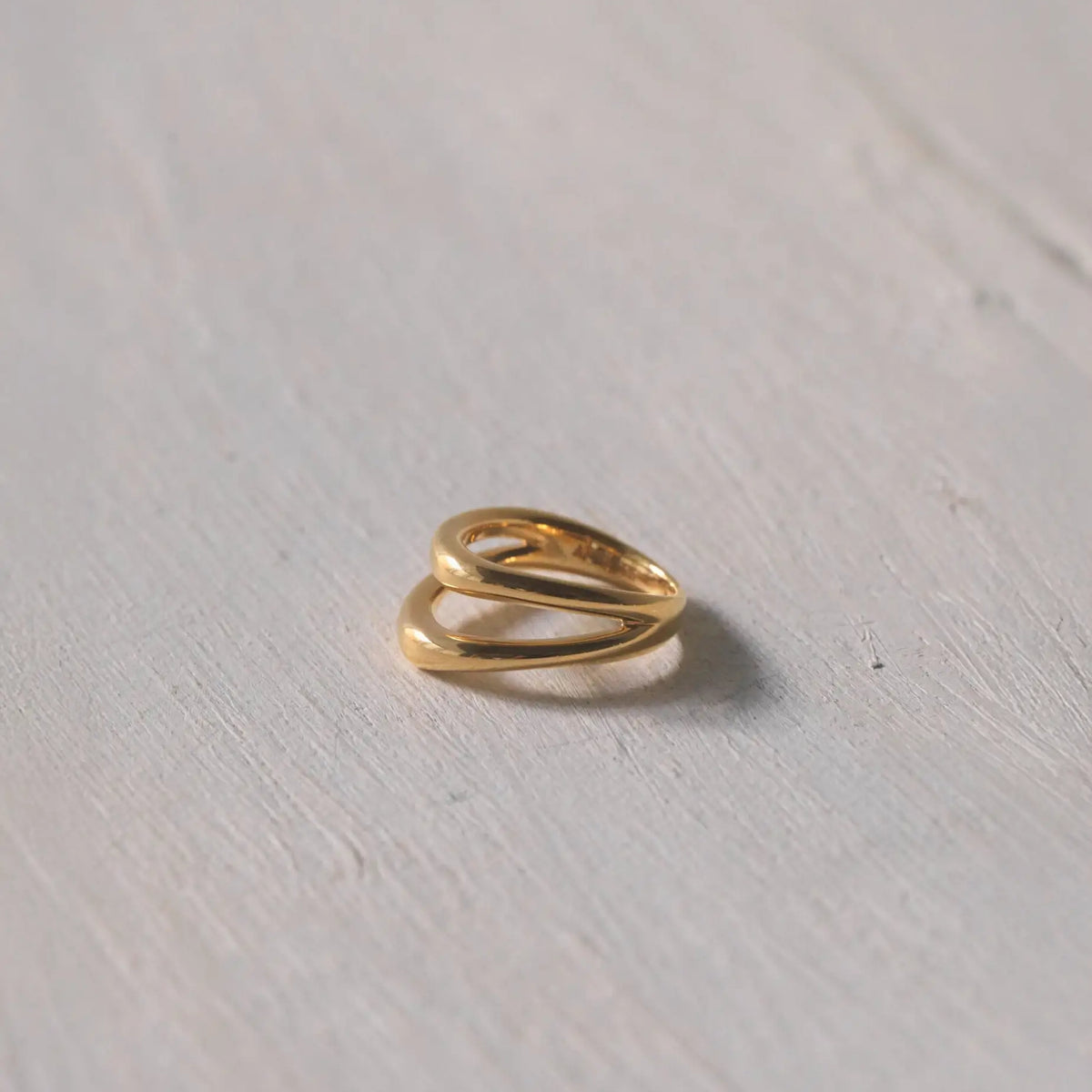 ダブルカーブリング | 2本の曲線が交差するシルバー925リング | Aletta
