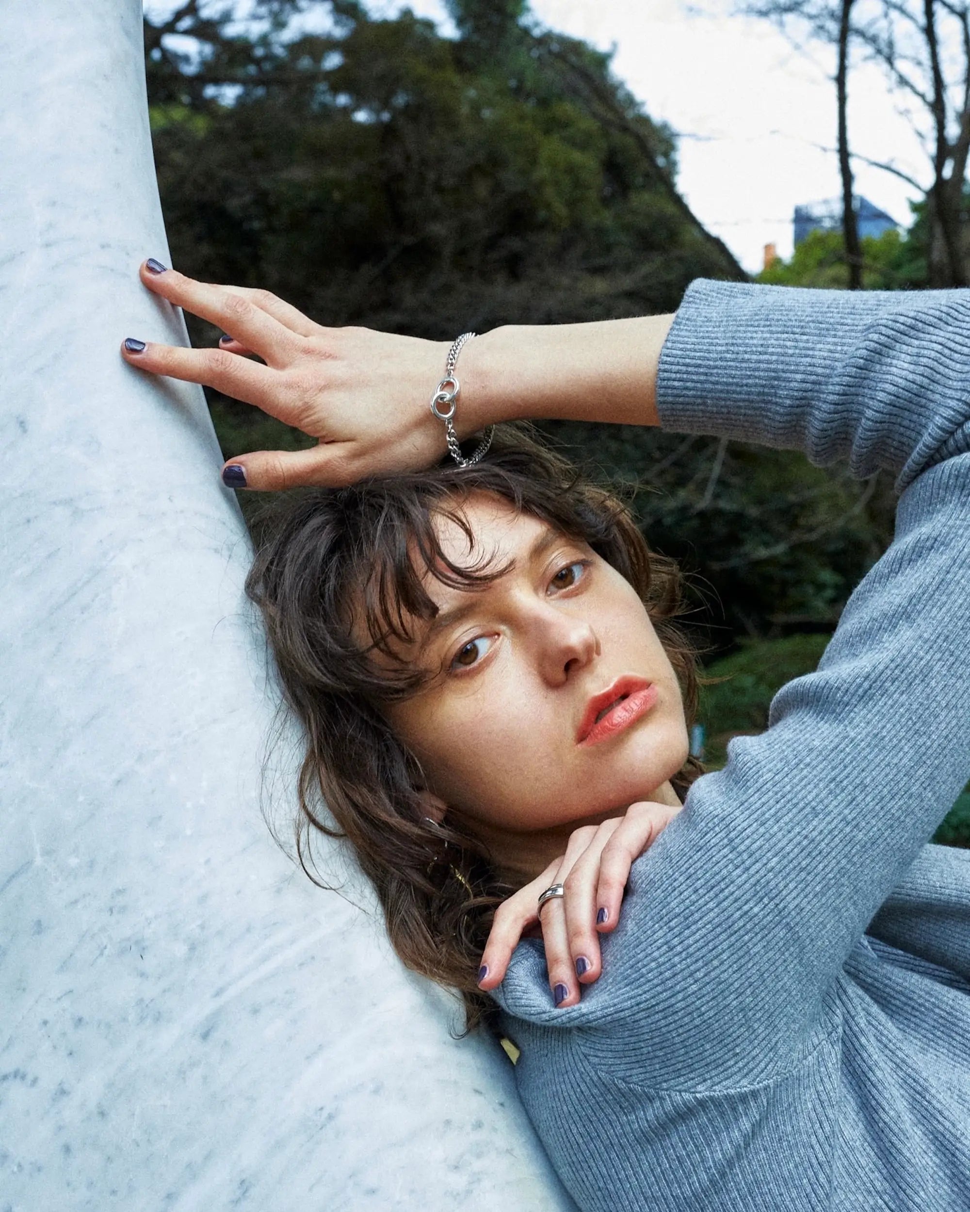 ダブルリングチェーンブレスレット | 絆を象徴するシルバー925ペア