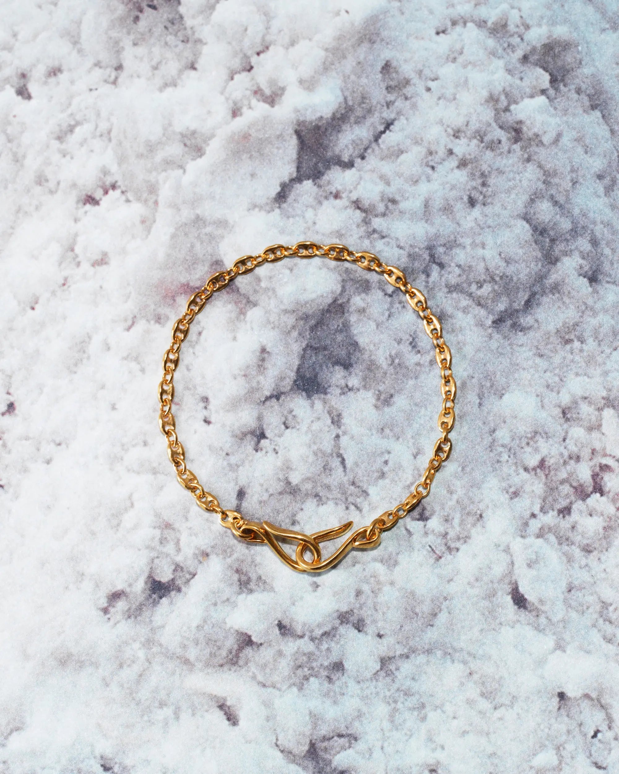 マリーナリンクチェーンブレスレット ゴールド | 18Kコーティングの