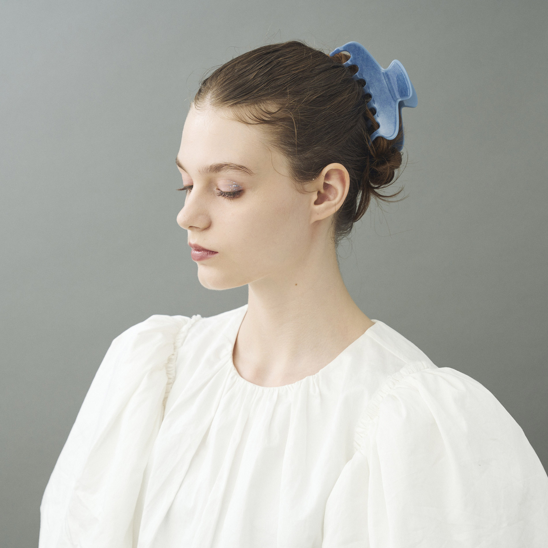 タグ付き新品 2025SS【アレクサンドル ドゥ パリ】デニム リボンポニー