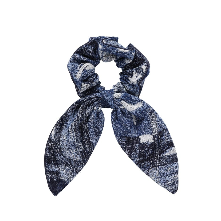 ベ*ス様 ALEXANDRE de paris デニムカラー ヘアシュシュ ベ*ス様 ALEXANDRE