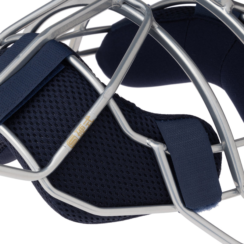 ソフトボール】キャッチャーマスク：FM40ST 中空鋼 ネイビー