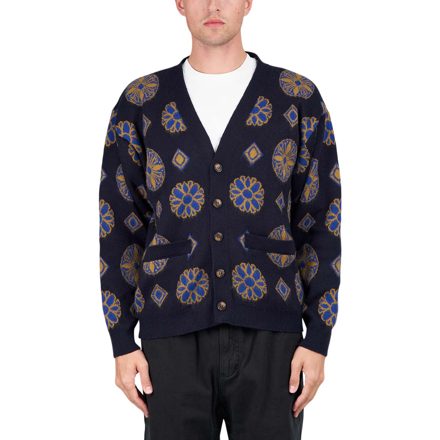Fucking Awesome Three Kingdoms Cardigan (Dark Blue) PN25314