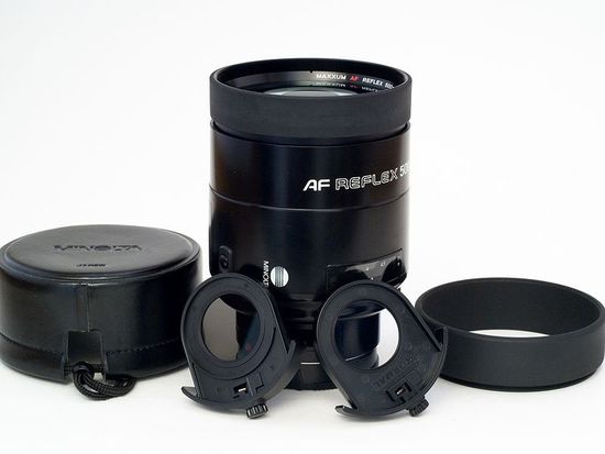 The Minolta AF Reflex 500 mm f/8 Lens. Specs. MTF Charts. User