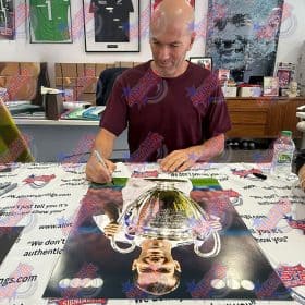 ジネディーヌ・ジダンがレアル・マドリードのチャンピオンズリーグ写真