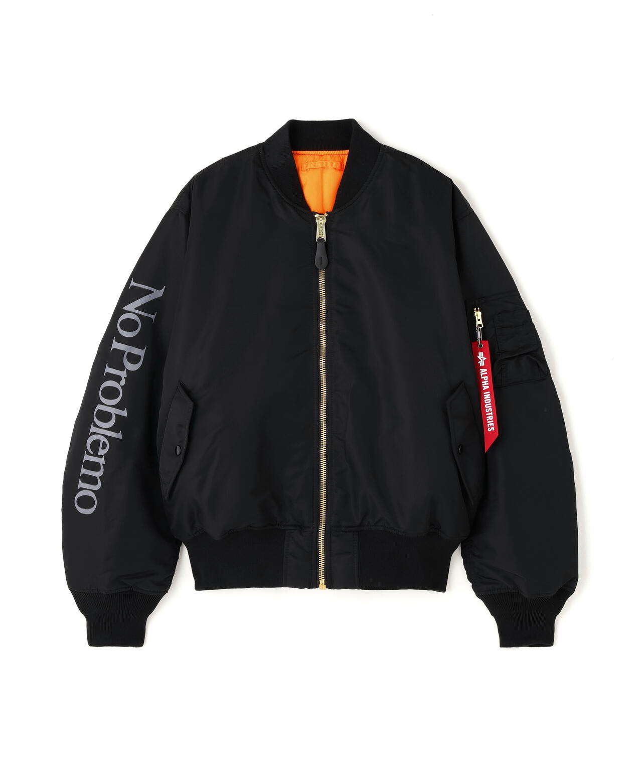 NO PROBLEMO X ALPHA NO WAR MA-1 ｜アルファ インダストリーズ