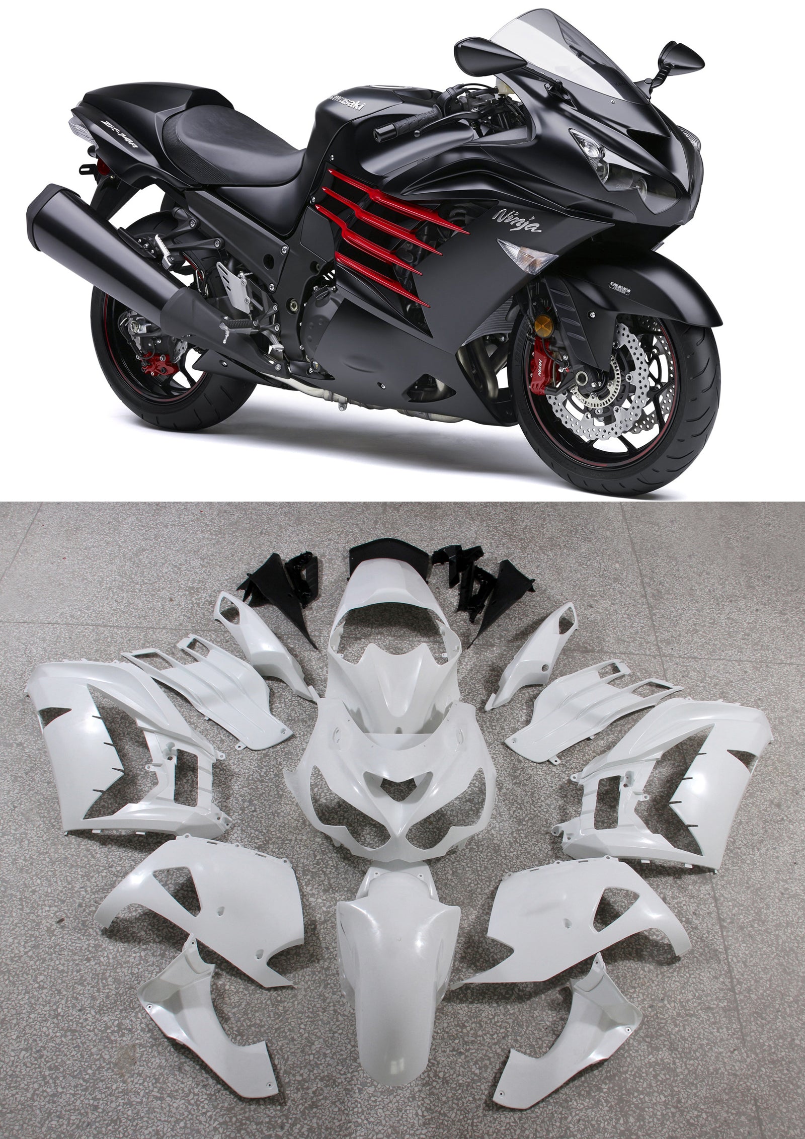 Amotopart 2012-2025 Kawasaki ZX14R Fairing Kit Collection