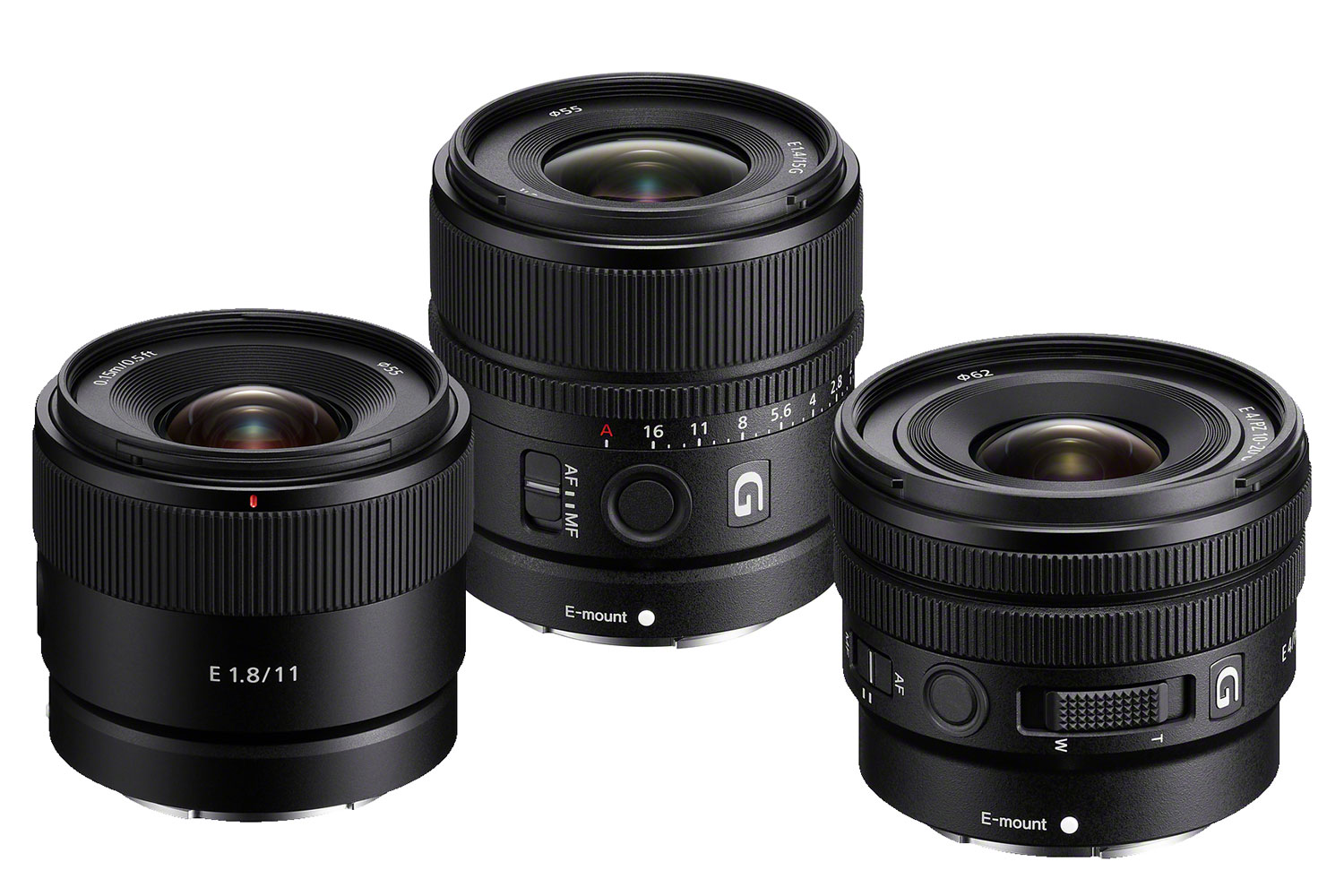 Sony reveals 11mm f/1.8, 15mm f/1.4 and 10-20mm f/4 APS-C