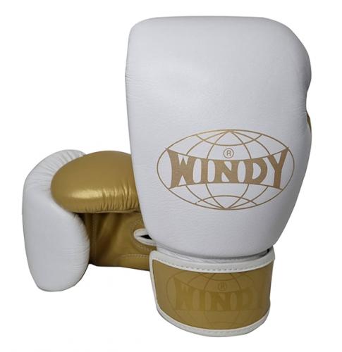 WINDY ウィンディ キック ボクシンググローブ ゴールド 金 Gold White