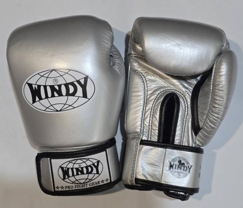 WINDY ウィンディ キック ボクシンググローブ 銀色 シルバー Silverの