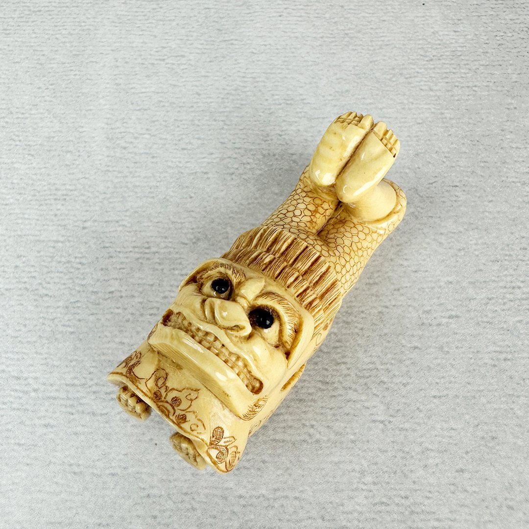 ⚫️新年セール⚫️コメント参照⚫️ 根付 牙 骨等 天然素材 獅子舞 正