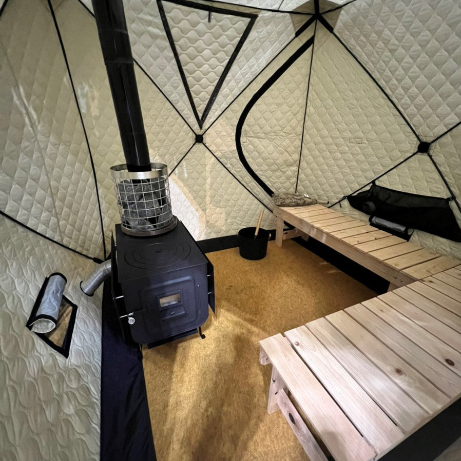 テントサウナtotonoi2＋新保製作所別注薪ストーブ＃01 セット 「SINBO