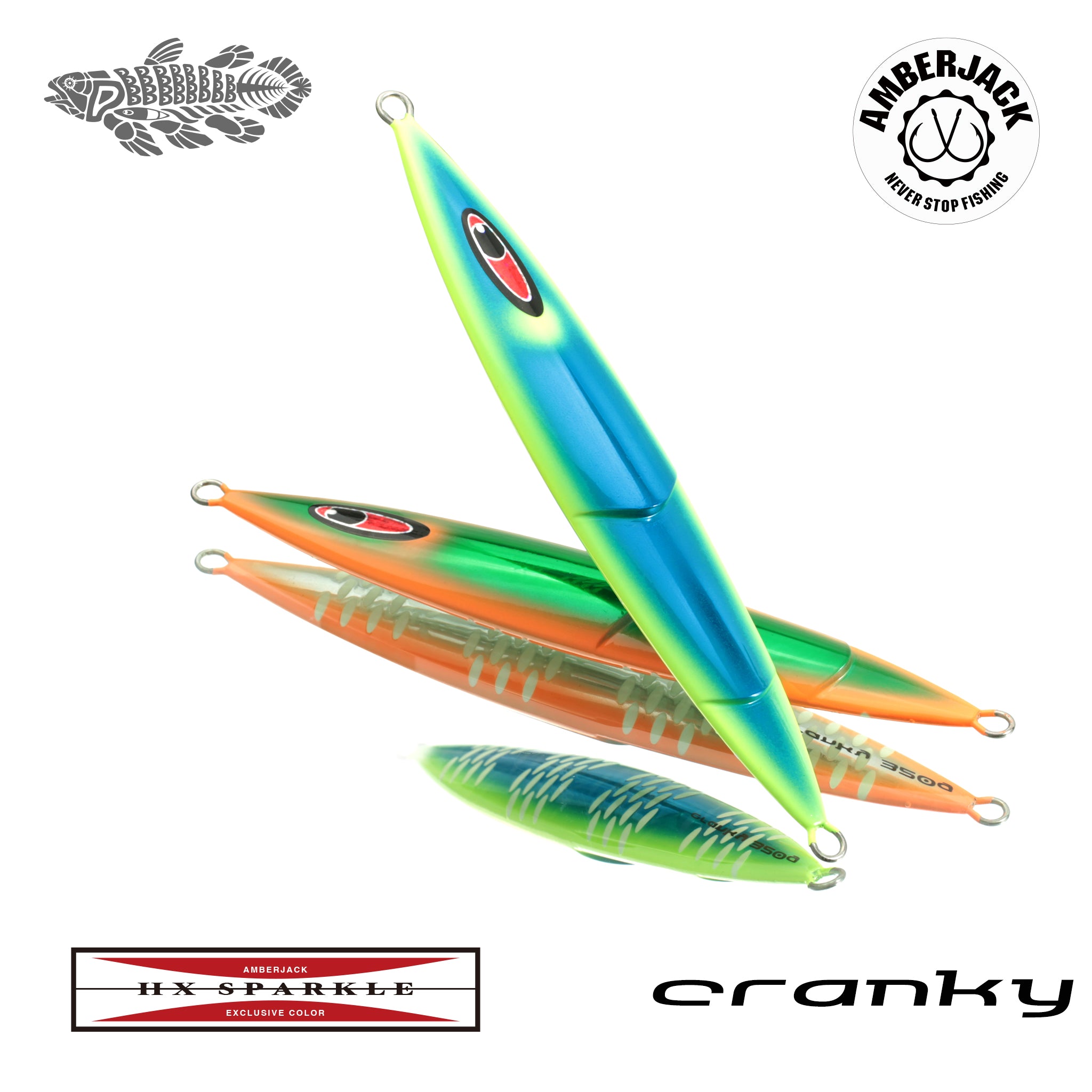 クランキー HX アルミエッジチャート裏ゼブラオーバル シーフロア