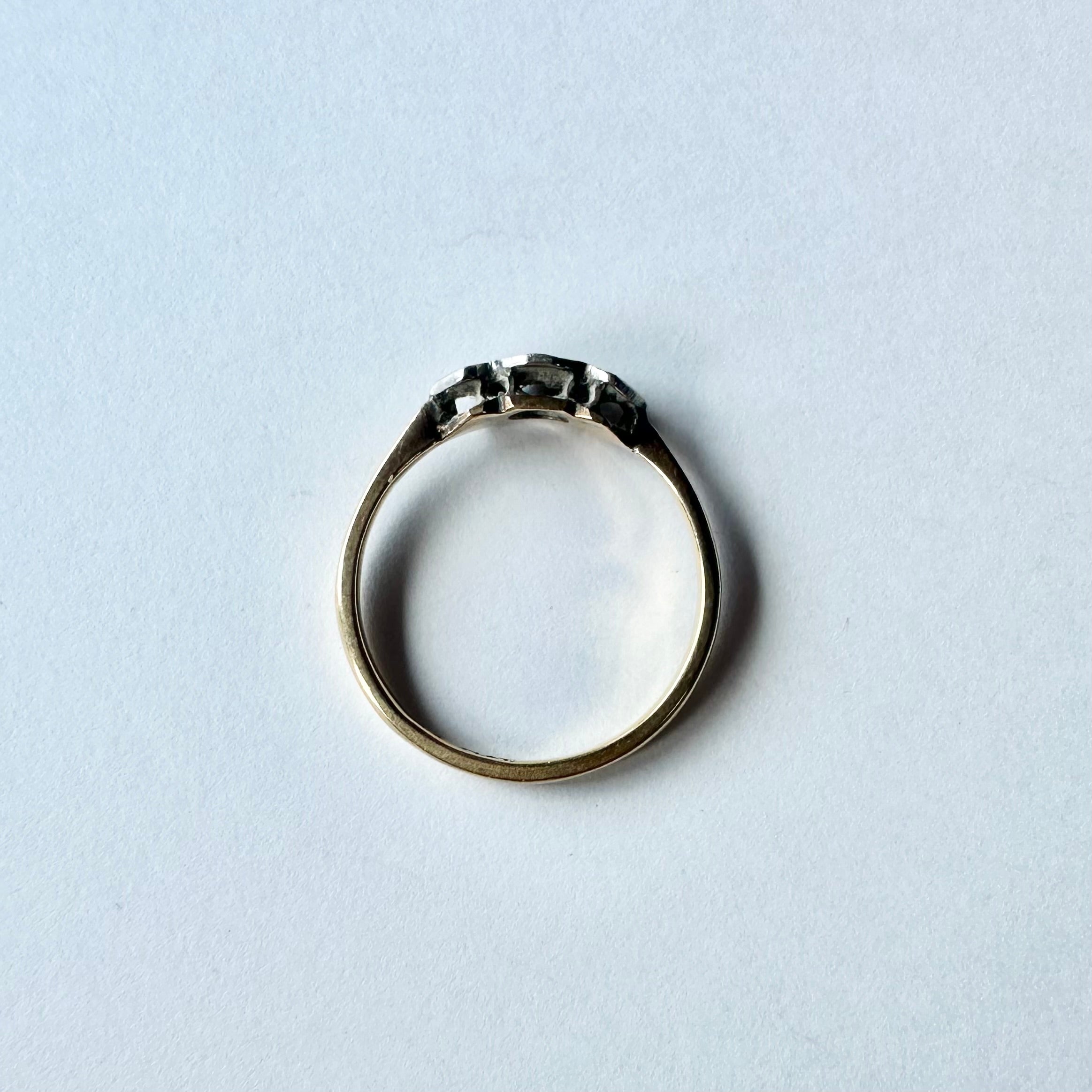 18ctゴールド＆プラチナ ダイヤモンドリング 11号（鑑別書付