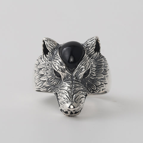 The Seer Silver Wolf Ring | American Wolves