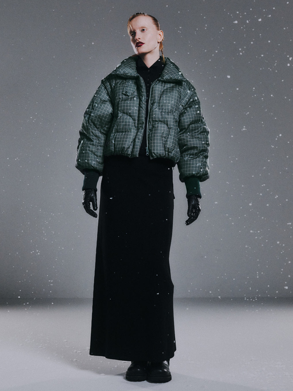 NANGA × Ameri 2WAY WAVE CHECK DOWN COAT