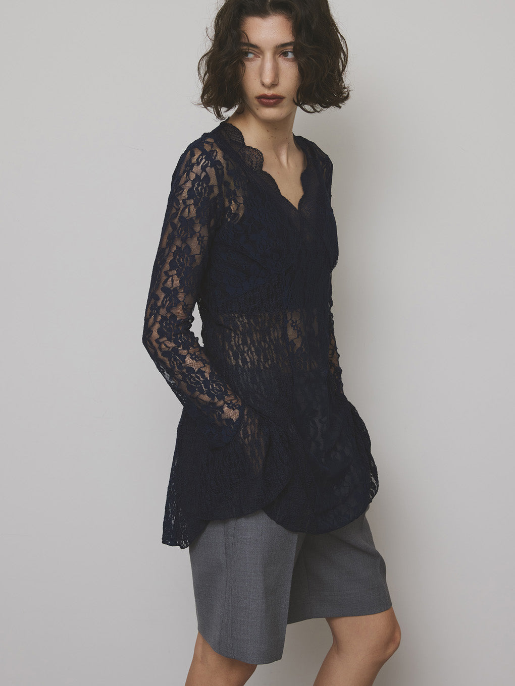 COMBINATION LACE TOP