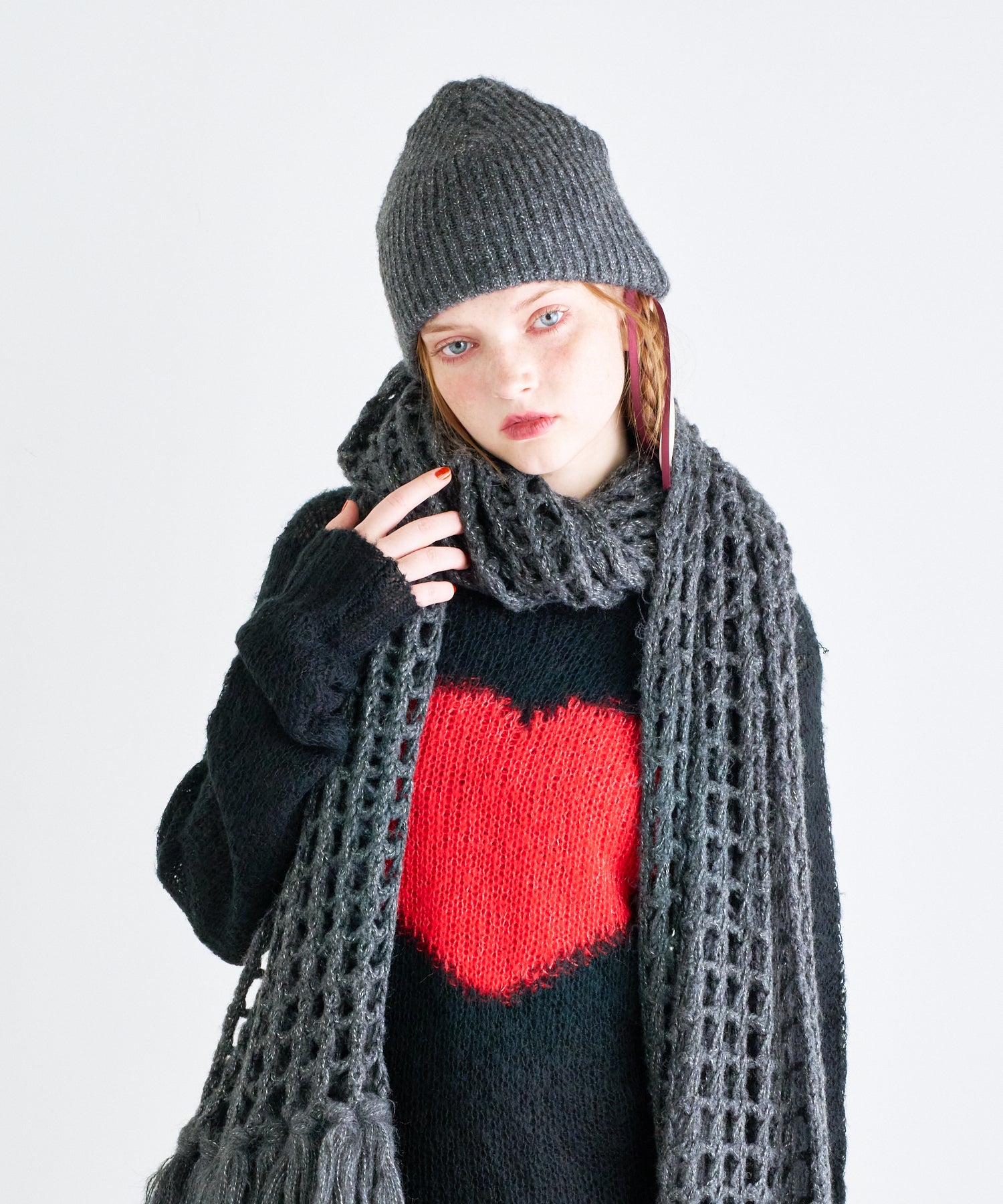 MIXカラー ニットストール – ANNA SUI NYC