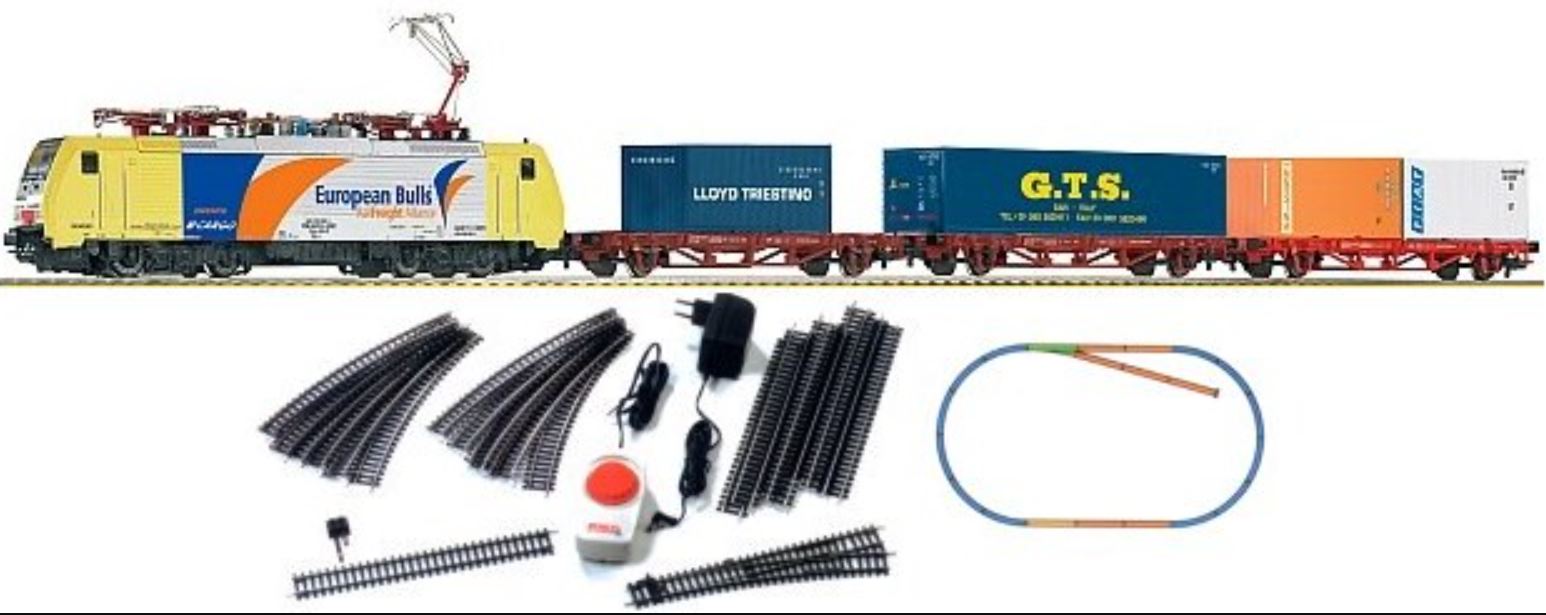 Piko 57182 H0 Startset Freight Train With Electric Locomotive