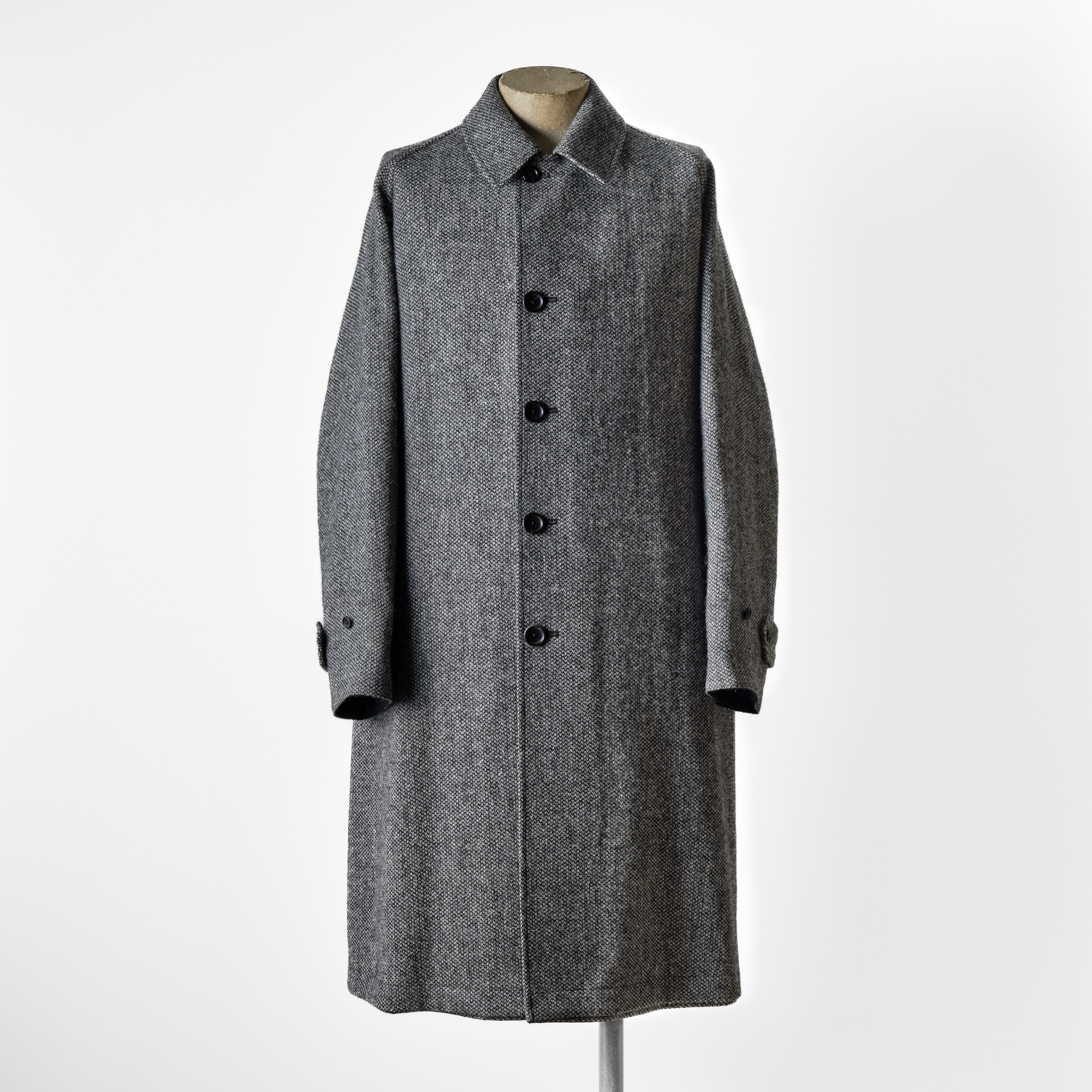 SINGLE RAGLAN COAT Ⅱ REVERSIBLE BLACK – ANATOMICA NAGOYA